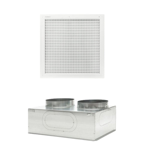 Grille de reprise quadrillage incliné 400x400