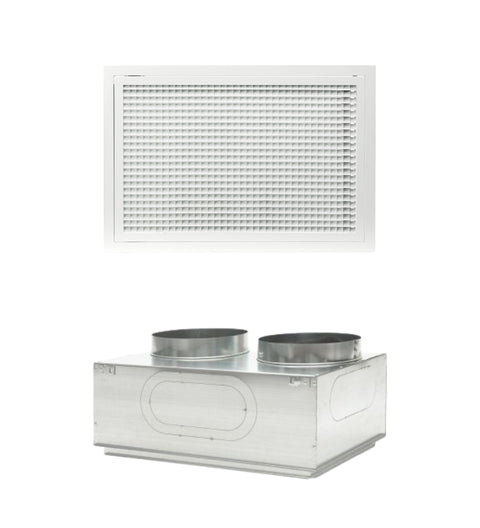 Grille de reprise quadrillage incliné 600x400